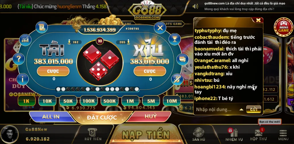 Go88 - Cách đánh tài xỉu Go88 luôn thắng